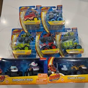 NWT Blaze & the Monster Machines Toy Set - 9 Vehicles